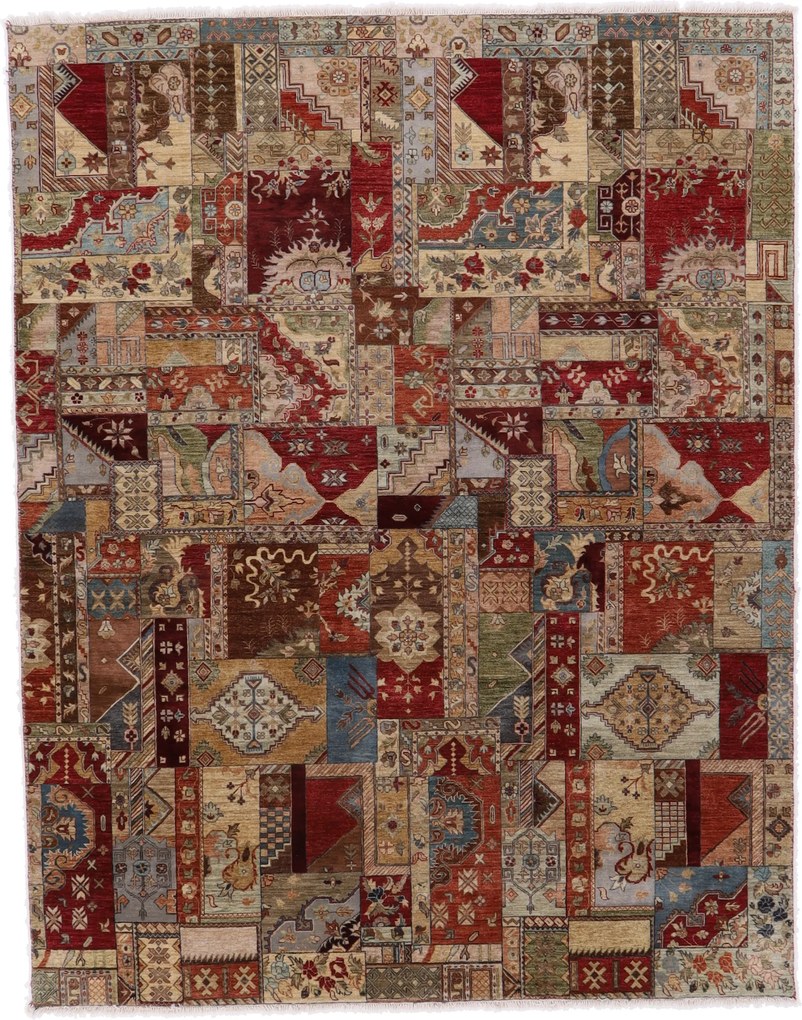 Patchwork Tappeto orientale 310 x 240 (Pakistan) Annodato A Mano