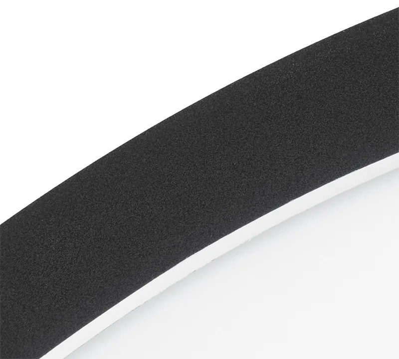 Plafoniera nera 40 cm con LED dimmerabile a 3 livelli IP44 - Steve