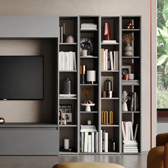 Modulo Libreria singolo da terra stretto