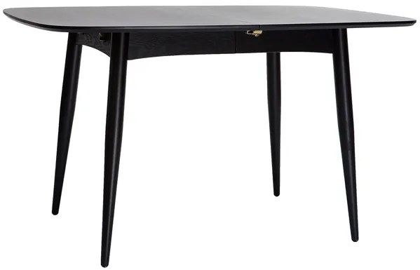 Tavolo da pranzo allungabile nero 130-160cm NORDECO