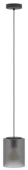 Eglo 901162 - Lampadario a sospensione con filo COLOMERA 1xE27/40W/230V grigio