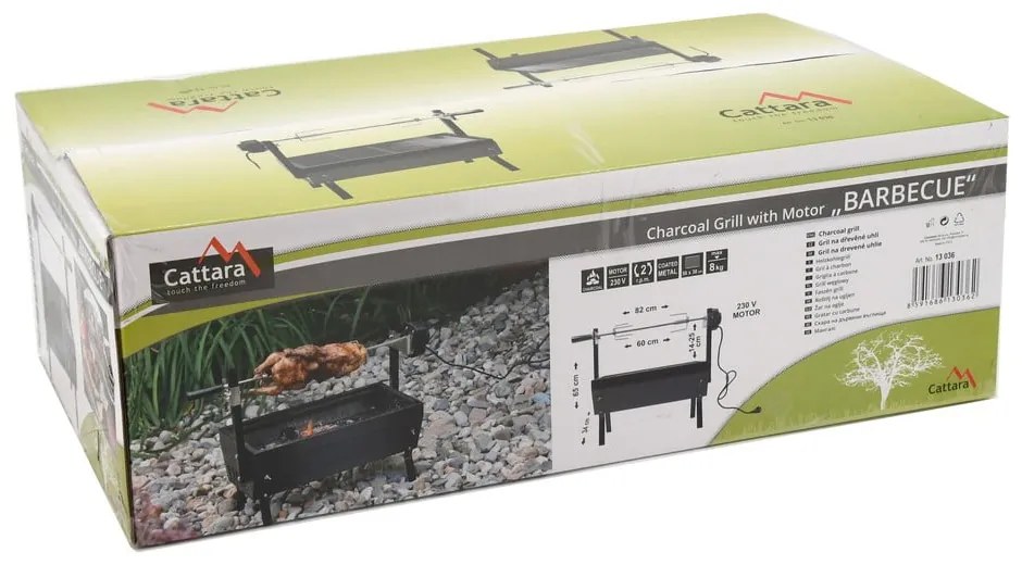 Griglia con motore, lunghezza 60 cm Barbecue - Cattara