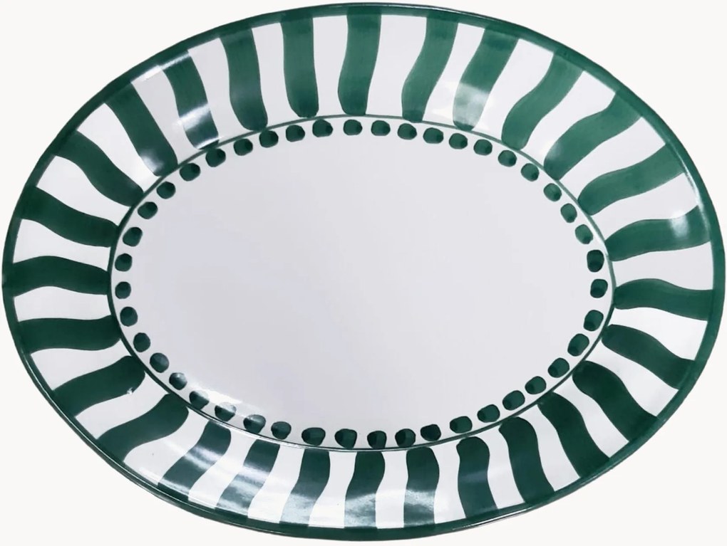 Piatto da portata fatto a mano Rayure Sole