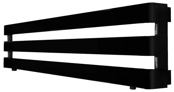 Scaldasalviette ad acqua calda IRSAP STEP nero satinato interasse 1576 mm, L 180 x H 31 cm