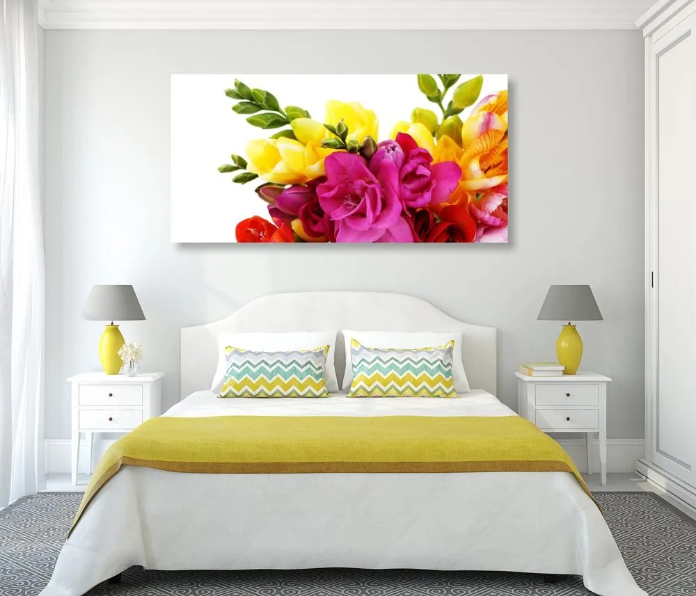 Quadro su tela – Bouquet di fresie