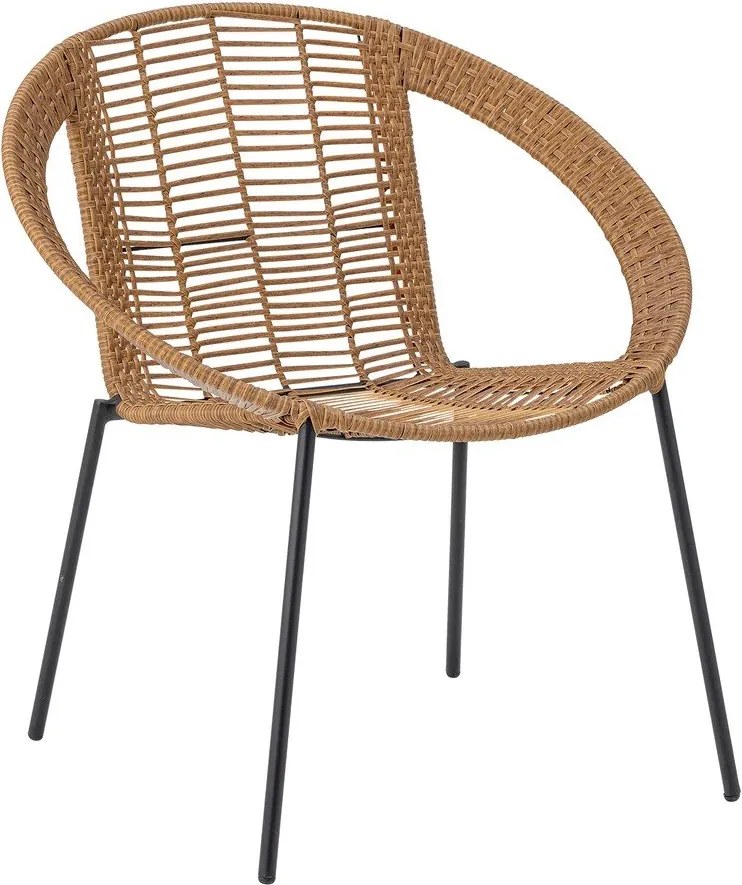 Set di mobili da giardino di colore naturale in rattan artificiale per 2 persone Dudine – Bloomingville