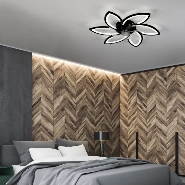 Brilagi-LED Lampada dimmerabile con ventilatore LED/50W/230V 3000-6500K nero+DO