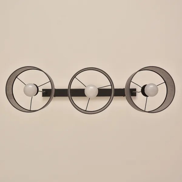 Lampadario a cavo ALBA 3xE27/15W/230V grigio