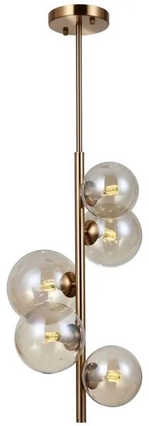 ITALUX PND-406007-V5-HBR - Lampadario CANELLO 5xG9/5W/230V ottone