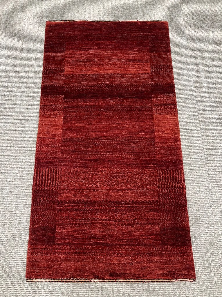 Loribaft Tappeto persiano 130x70 Rosso (Iran) Annodato A Mano
