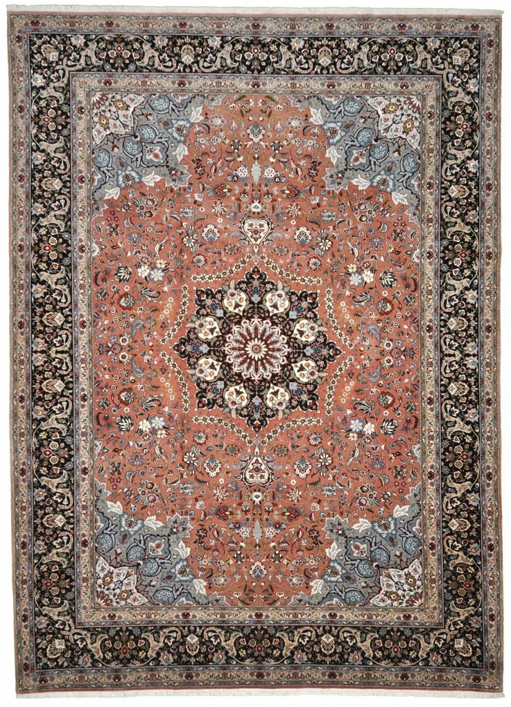 Tabriz Tappeto persiano 350 x 250 Rosso (Iran) Annodato A Mano
