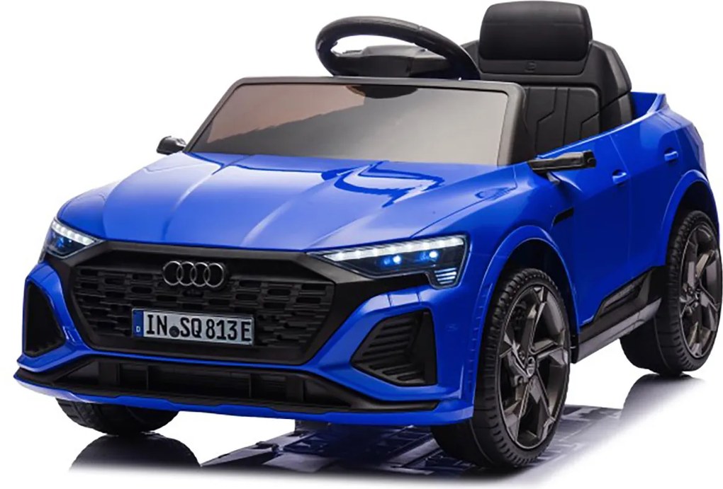 Macchina Elettrica per Bambini 12V Licenza Ufficiale Audi SQ8 E-Tron con Telecomando e Sedile Pelle Blu...
