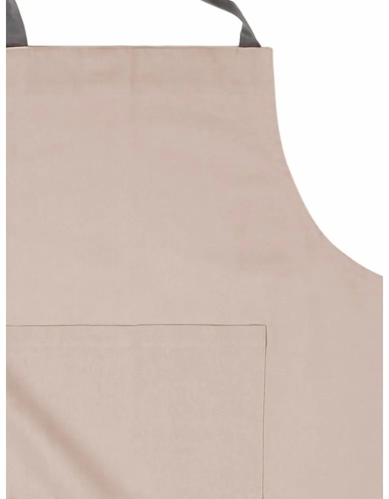 Grembiule da cucina in cotone beige - Tiseco Home Studio
