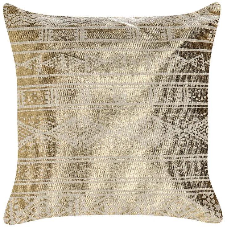 Cuscino decorativo cotone oro 50 x 50 cm OUJDA Beliani