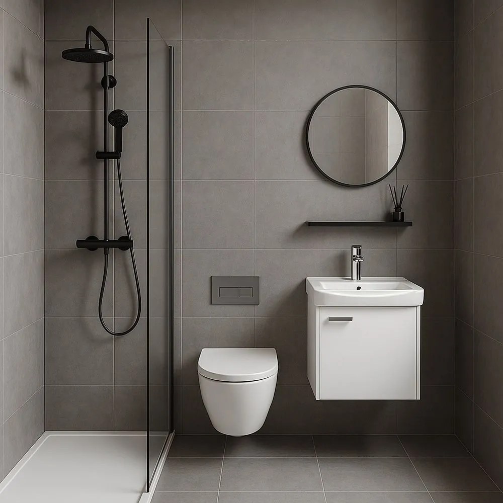 Set di mobili da bagno con lavabo Molly 40cm White