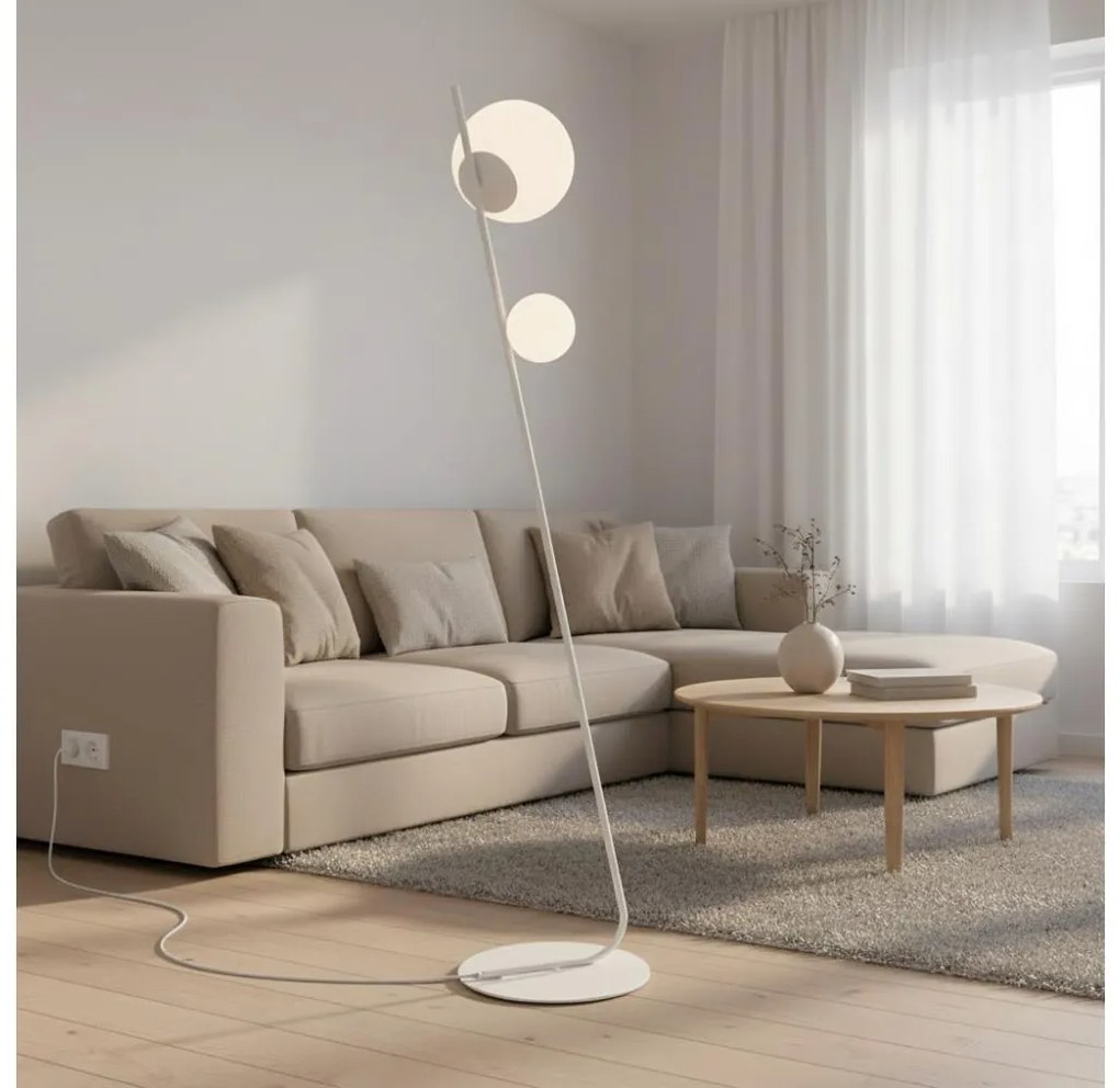 Lampada da terra TATU 2xG9/8W/230V bianca