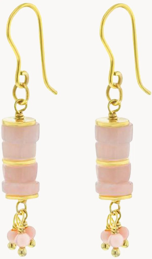 Orecchini placcati in oro con opale Neo