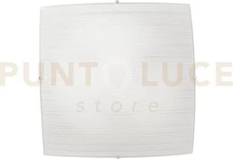 Plafoniera celine bianca 4 luci attacco e27 50x50x12cm vetro bianco...