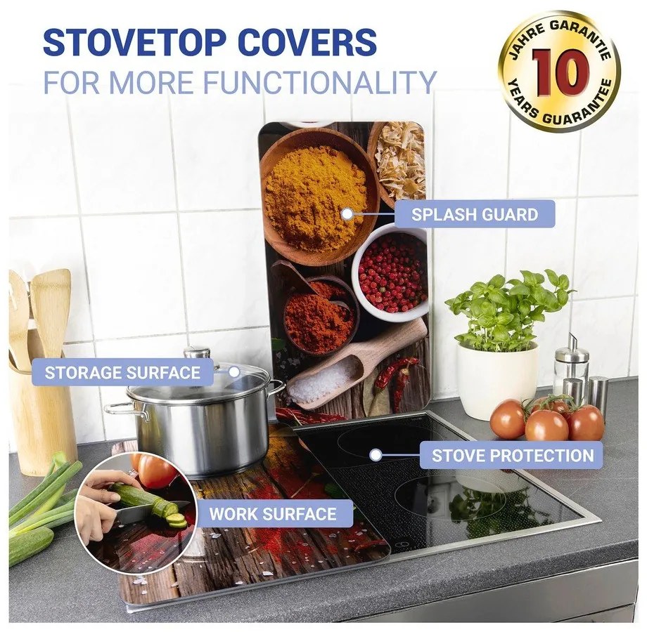 Set di 2 cappe da cucina in vetro con, 52 x 30 cm Spice - Wenko