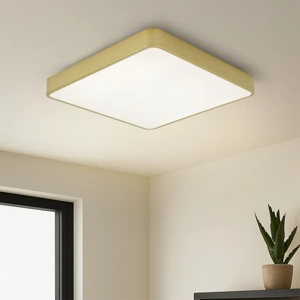 Brilagi - Plafoniera LED da soffitto POOL LED/48W/230V 3000/4500/6000K 50x50 cm dorata
