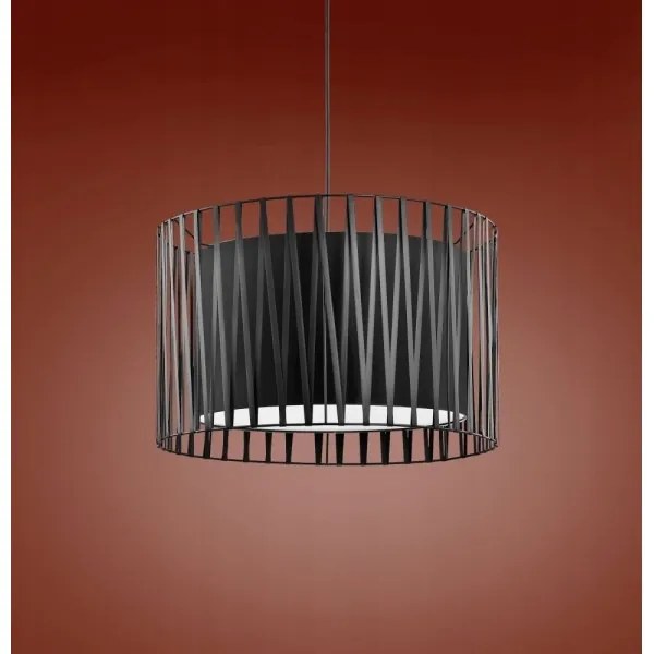 Lampadario a sospensione con filo HARMONY BLACK 3xE27/60W/230V