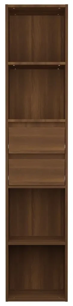 Libreria rovere marrone 36x30x171 cm in legno multistrato