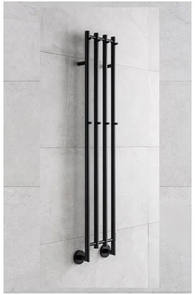 P.M.H. MO1B-R - Scaldasalviette elettrico MONA 93W/230V 153,3 cm IP44 nero