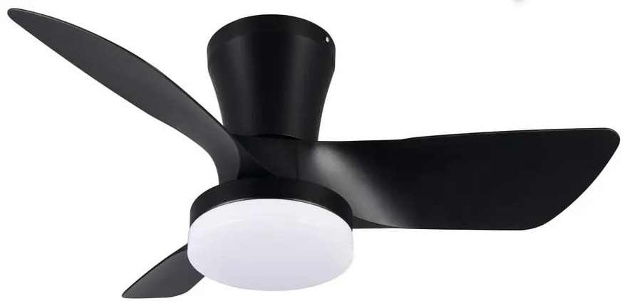 Plafoniera LED nera Randers – Trio