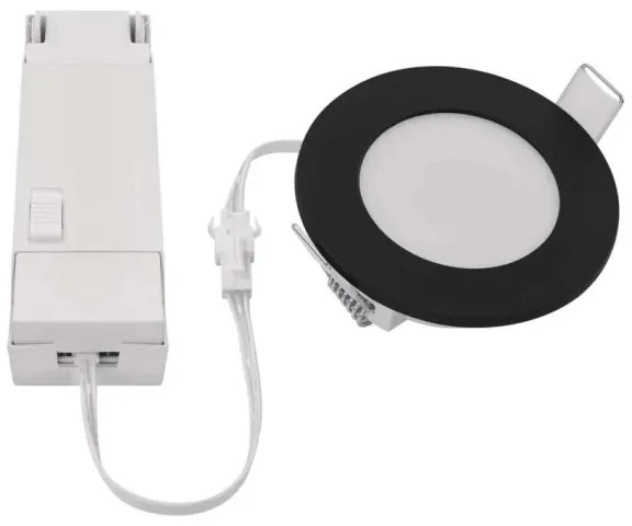 LED lampada da incasso bagno LORI LED/4,5W/230V IP65 2700/4000K nero