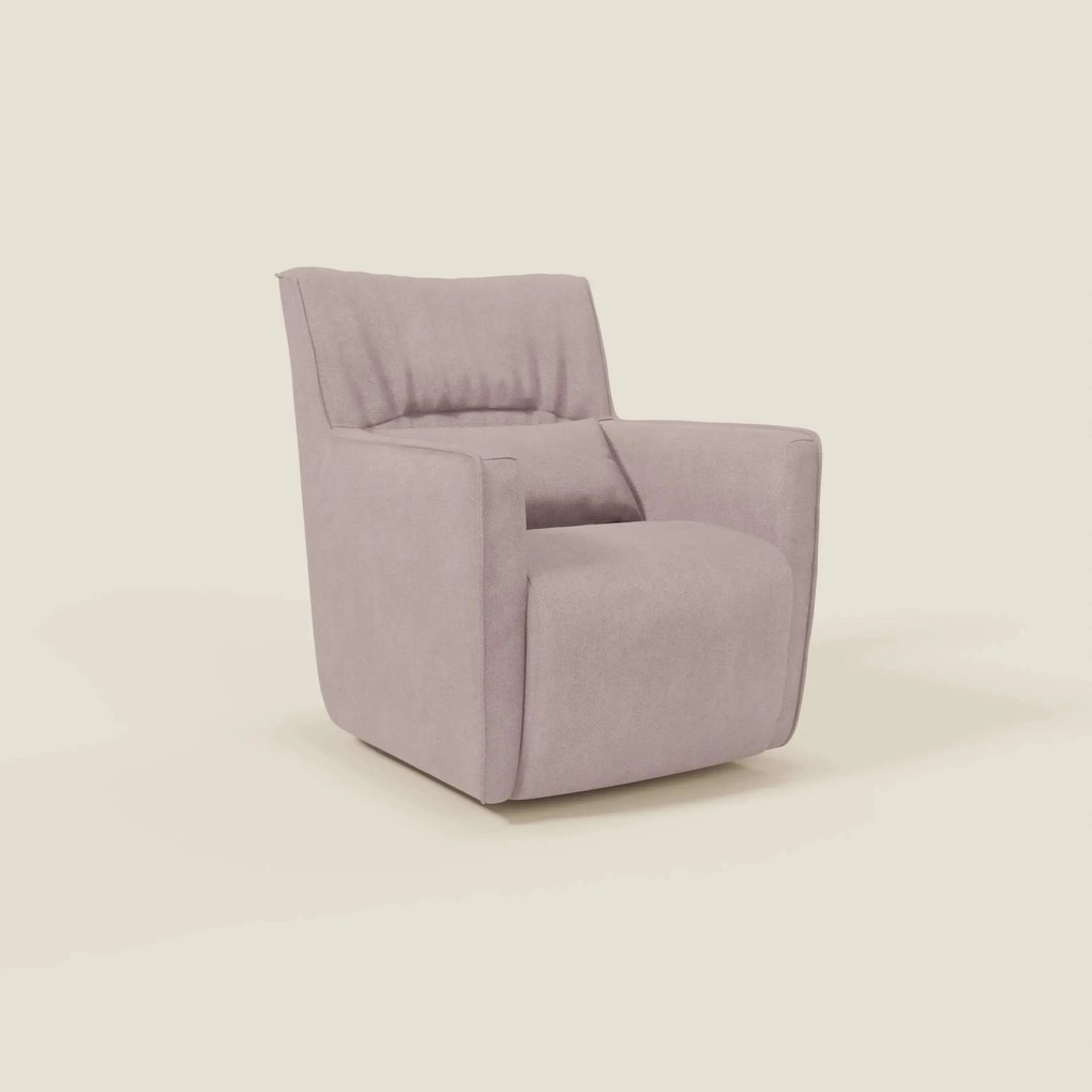 Tulla Poltrona girevole in tessuto impermeabile T02 rosa