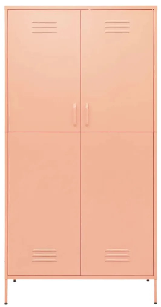 Armadio rosa 90x50x180 cm in acciaio