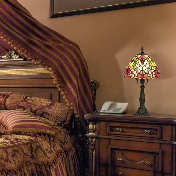 Rabalux 8089 - Lampada da tavolo Tiffany in vetro colorato MIRELLA 1xE14/40W/230V