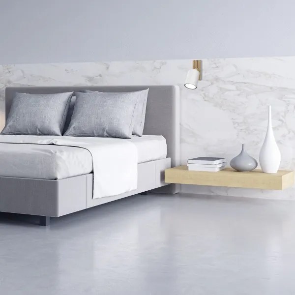 Faretto da parete TERRA 1xGU10/8W/230V bianco/quercia