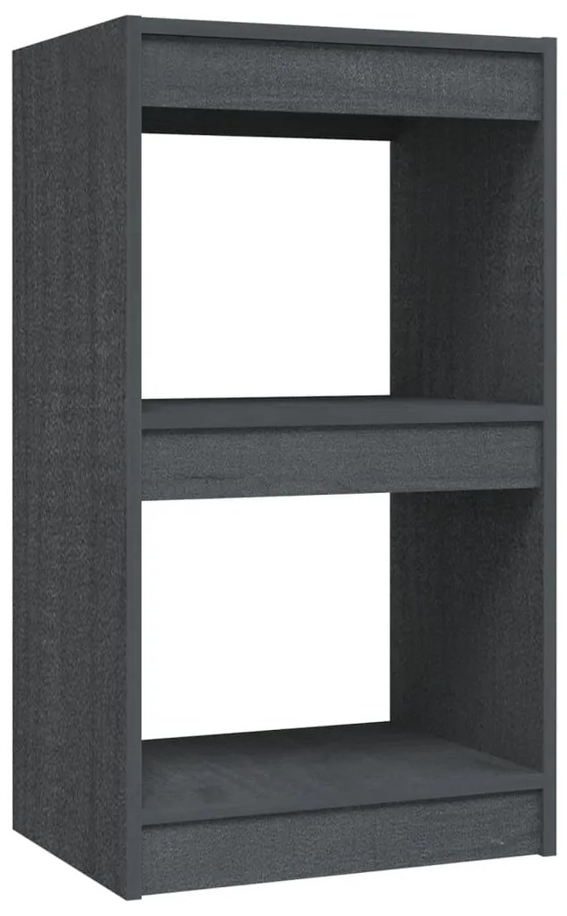 Libreria Grigia 40x30x71,5 cm in Legno Massello di Pino