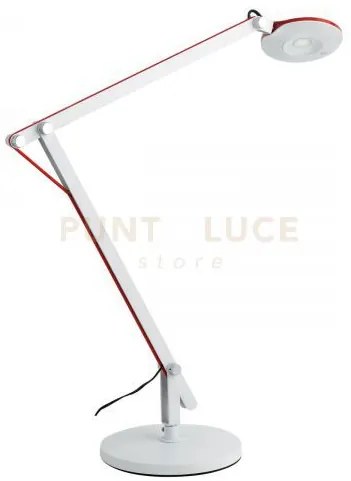 Lampada da lettura led locke bianca 6w 700lm 4000k 53x55cm orientabile