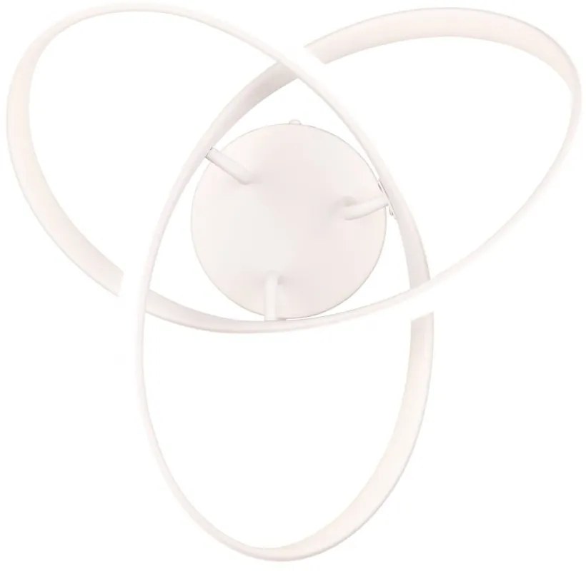 Plafoniera LED bianca Meo - Trio