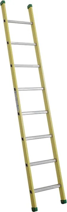 Scala FACAL Vetroprima Singola in fibra di vetro 8 gradini portata massima 150 kg EN 131 per lavori fino a 3.5 m