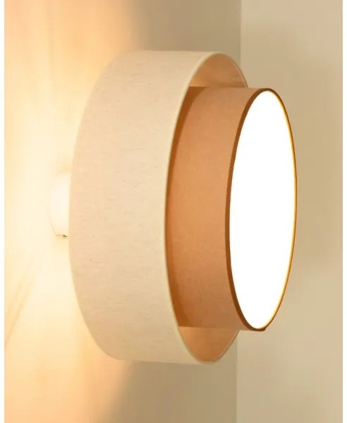 Plafoniera NATIA 1xE27/60W/230V bianco/marrone