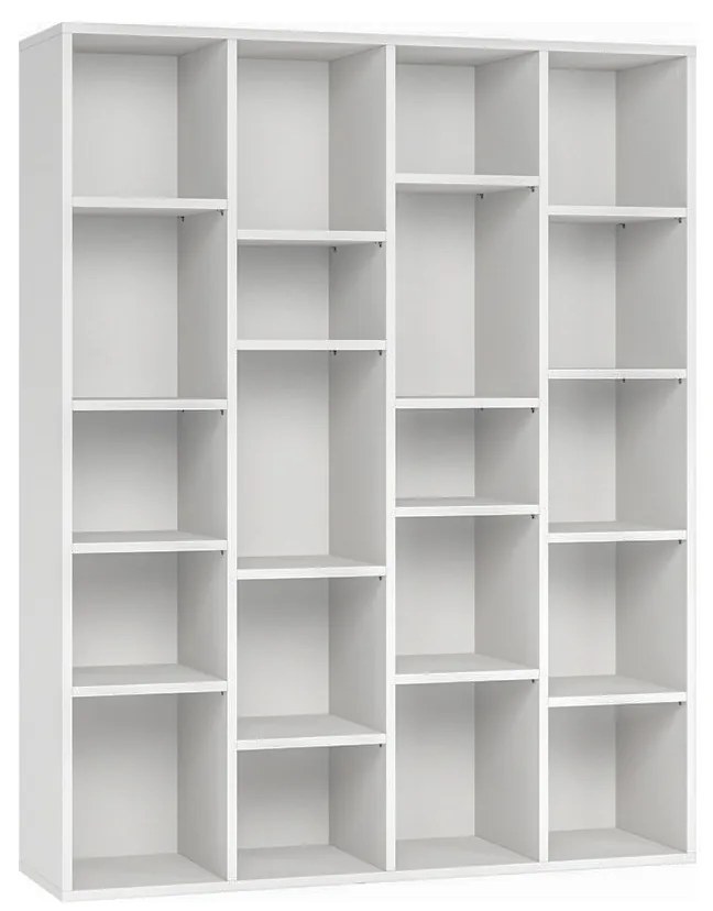 Libreria design in legno bianco RYTHM