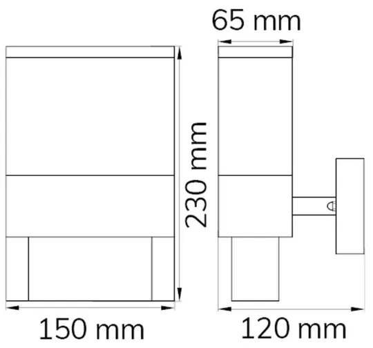 Wofi 12227 - LED Numero civico DIEGO LED/10,5W/230V 3000K IP54