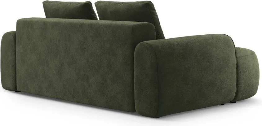 Divano verde con rivestimento in velluto 200 cm Linz – Cosmopolitan Design