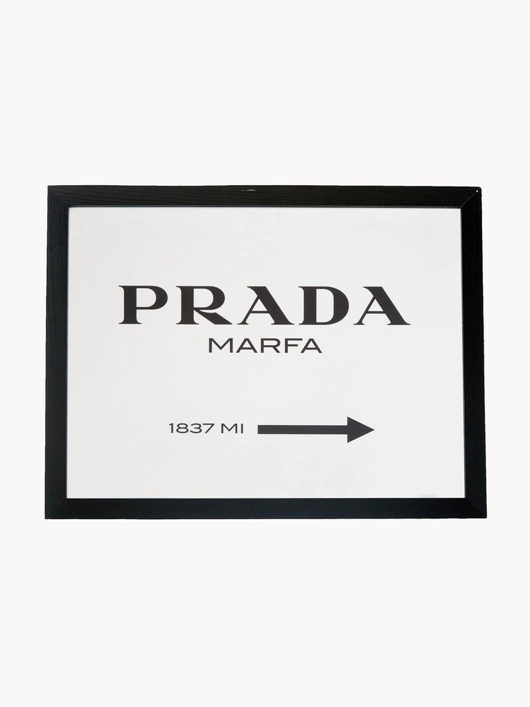 Stampa digitale incorniciata Prada Marfa