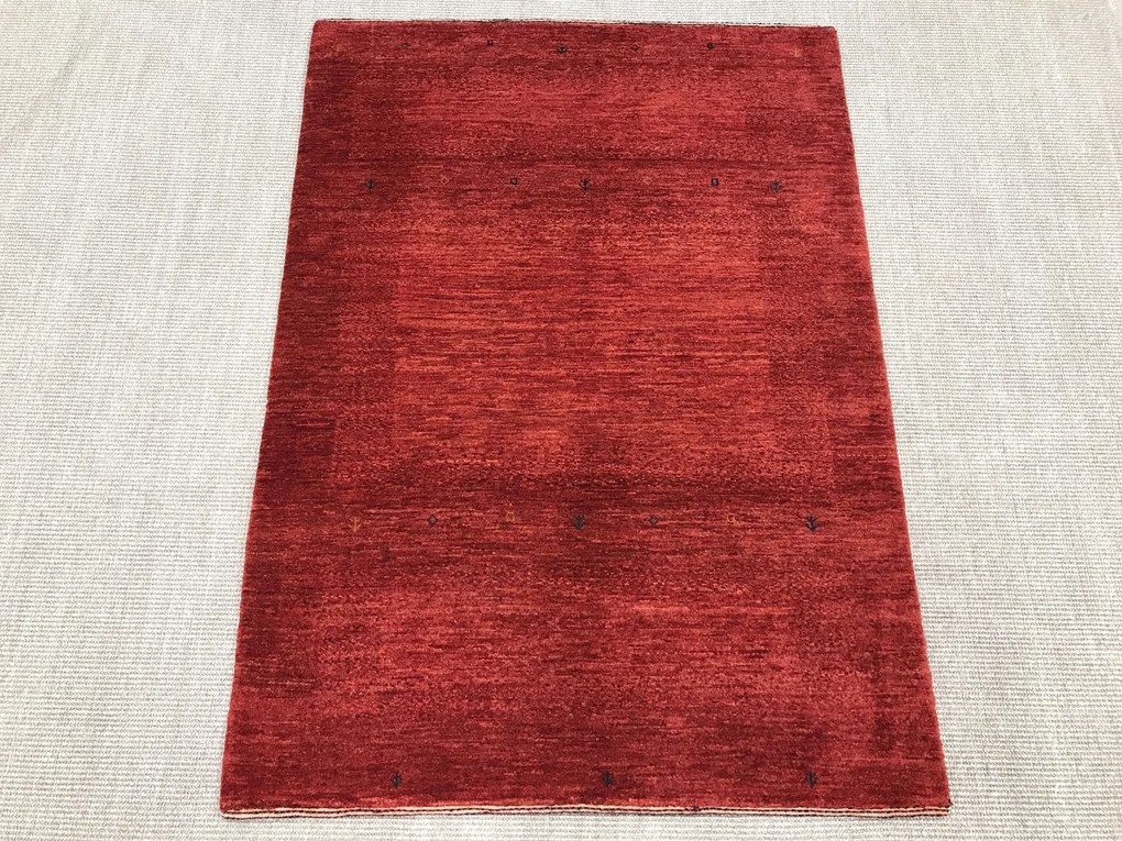 Loribaft Tappeto persiano 140 x 100 Rosso (Iran) Annodato A Mano