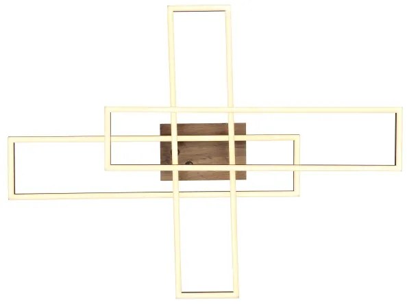 Globo 67208-40 - Plafoniera LED DAKARI LED/40W/230V 3000K 60x80 cm nero