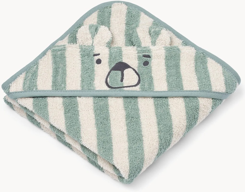 Asciugamano con cappuccio per bambini in cotone organico Albert