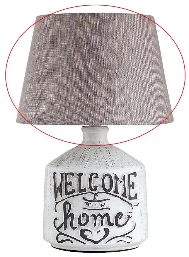 Rabalux - Paralume di ricambio per lampada da tavolo PETRA E14 marrone/bianco