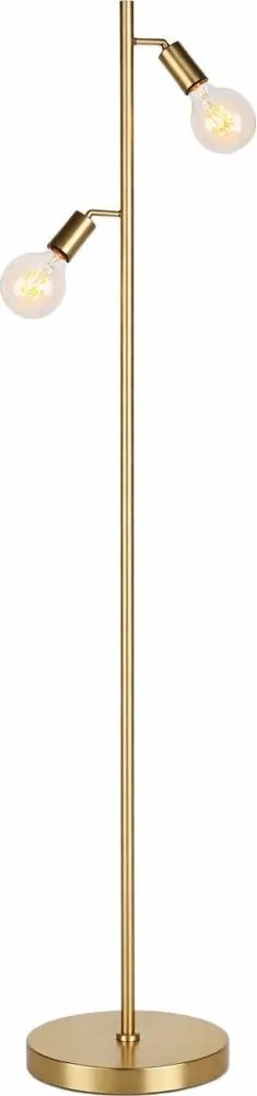 Lampada da terra LED 2xE27/7W/230V 2000K nero/oro