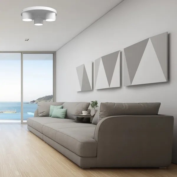 Plafoniera  DIXIE 3xGX53/11W/230V bianca