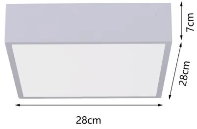Immax NEO 07238L - Plafoniera LED dimmerabile CANTO 22W/230V bianco Tuya +RC