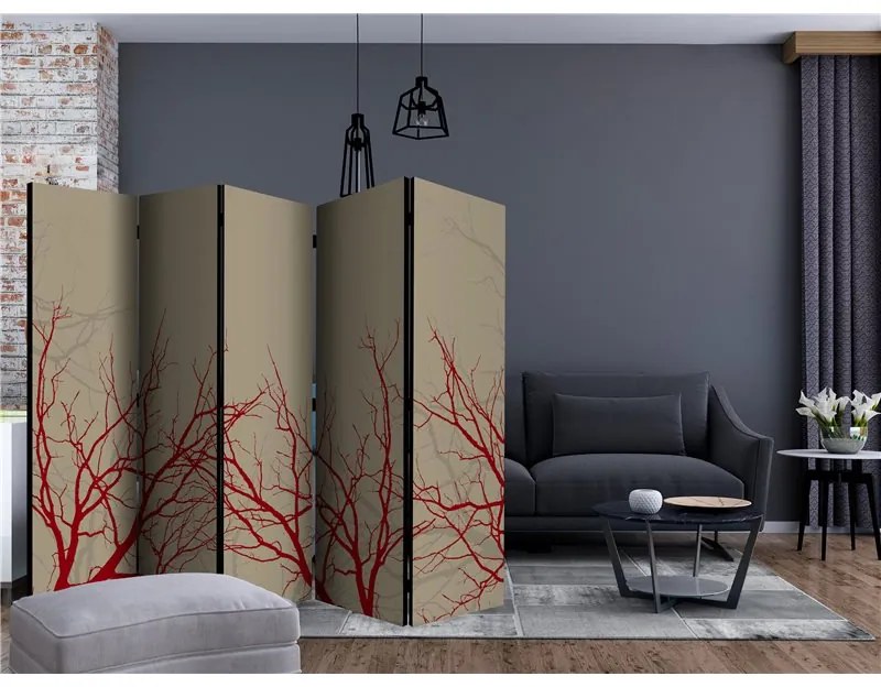 Paravento Redhot branches II [Room Dividers]